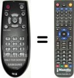 Telecomando equivalente Samsung LE37A567P2W/XXE
