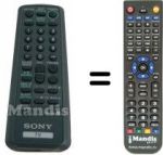 Telecomando equivalente ITT RM883