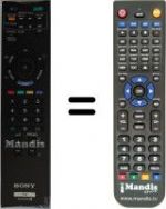 Telecomando equivalente Sony KDL-32EX600