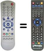 Telecomando equivalente Amstrad TV21EC4