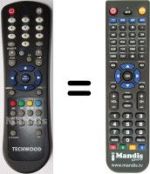 Telecomando equivalente Techwood RC1055
