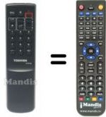 Telecomando equivalente Toshiba 21R01F