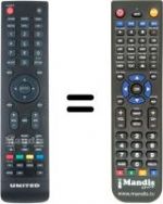 Telecomando equivalente United LED32SK30
