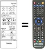 Telecomando equivalente Toshiba 7014-8347