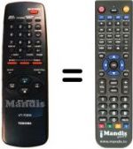 Telecomando equivalente Toshiba V705W