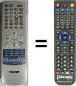Telecomando equivalente Toshiba V622EW