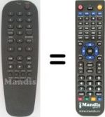 Telecomando equivalente Philips DVD612 / 001