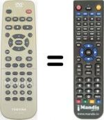Telecomando equivalente Toshiba SD-330E