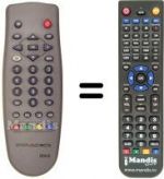 Telecomando equivalente Irradio DSR1000FTA