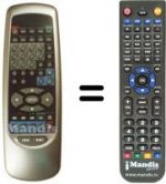 Telecomando equivalente Irradio DVD5
