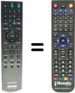Telecomando equivalente Sony DVP-NS70