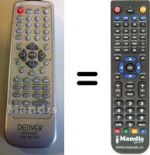 Telecomando equivalente Denver DVD188 Divx