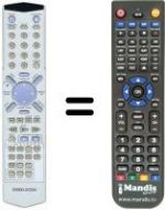 Telecomando equivalente Irradio DVD19HT