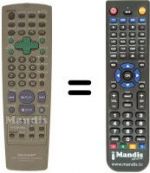 Telecomando equivalente Sharp RRMCG1203AJSA