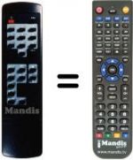 Telecomando equivalente Amstrad SRD1600