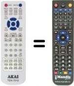 Telecomando equivalente Akai TDX-7018