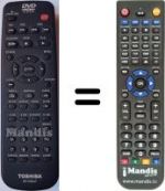 Telecomando equivalente Toshiba SD-1700