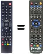 Telecomando equivalente PERIBSEN TDT 4 HD