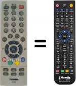 Telecomando equivalente Toshiba 14 N 21 D2