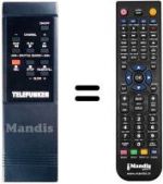 Telecomando equivalente NordMende V 1503 K