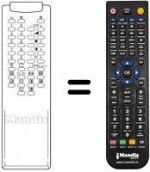 Telecomando equivalente 3F14-00022-080
