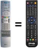 Telecomando equivalente LG 37 LB 1RR