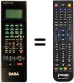 Telecomando equivalente Saba VRR 88A10