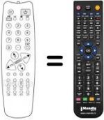 Telecomando equivalente SCHNEIDER STV 3766 HYPER BAND OSD