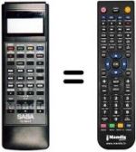Telecomando equivalente Saba VR 6844 E
