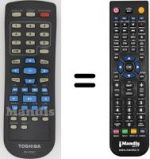 Telecomando equivalente Toshiba SD-189 EKE