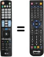 Telecomando equivalente LG 55 LW 450