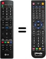 Telecomando equivalente LG 32 LK 430