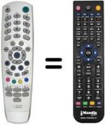 Telecomando equivalente United DVBT 8092