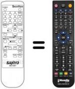 Telecomando equivalente B01007 SHOWVIEW