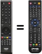 Telecomando equivalente Toshiba 32 C 3000 P