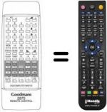 Telecomando equivalente DIGICOMPUTER 58 KEYS 2875