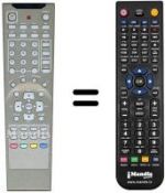 Telecomando equivalente Irradio XP 4255 W