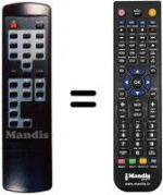 Telecomando equivalente F SAT 6K