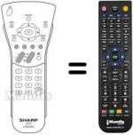 Telecomando equivalente Sharp LC 15 C2E