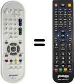 Telecomando equivalente Sharp LC 32 A47E