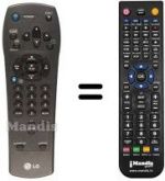 Telecomando equivalente LG BD 260