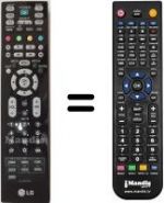 Telecomando equivalente LG 26 LB 76