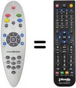 Telecomando equivalente NordMende WF 28100