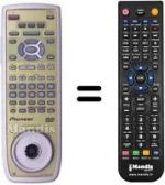 Telecomando equivalente CU-DV 025