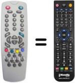 Telecomando equivalente Reflex CTV 2197 (100 CHANNELS)