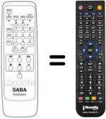 Telecomando equivalente RC 6X03 NX