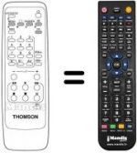 Telecomando equivalente Thomson T 20 VB 12 A