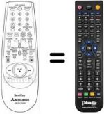 Telecomando equivalente RM 551V-59502