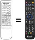 Telecomando equivalente RM 640V-63804