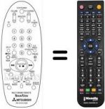 Telecomando equivalente RM 76151V-67902